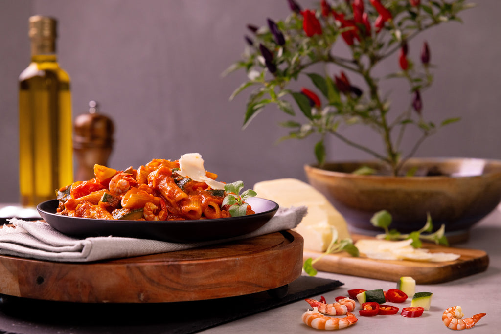 9 x PENNE ARRABBIATA WITH SHRIMP 🍤